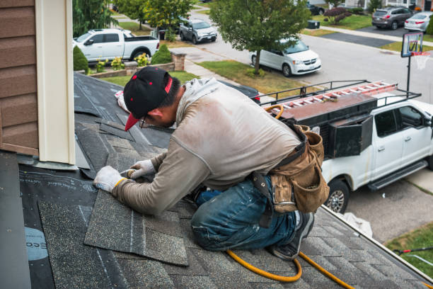 Professional Roofing technician working in Greenbush, WI